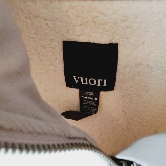 [ NWT ] Vuori Womens Alpine Sherpa Jacket $138 Natural Soft Long Sleeve Medium - Picture 4 of 10